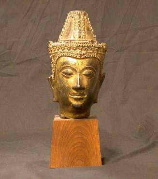 Head of a Crowned Buddha