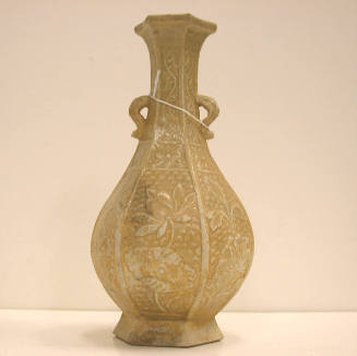 Vase with Lotus Flower Design