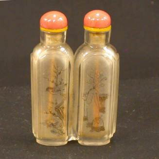 Snuff Bottle with Two Stoppers