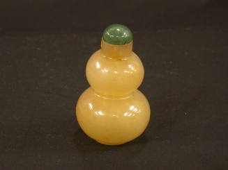 Snuff Bottle with Stopper, In the form of a Gourd