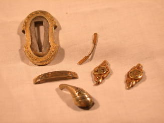 Six Pieces from a Set of Fittings for a Tanto (Dagger)