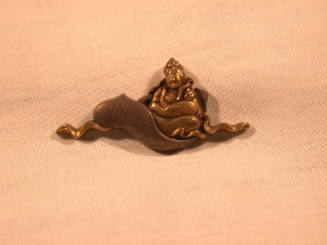 Menuki in the Form of Benten on Bamboo Leaf