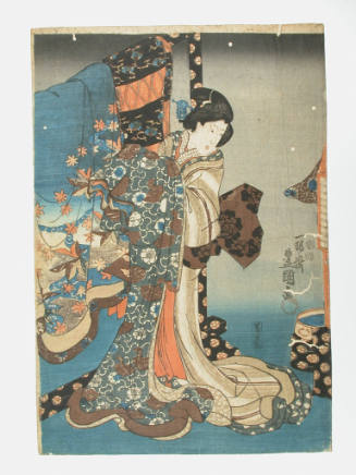 Woman with Kimonos