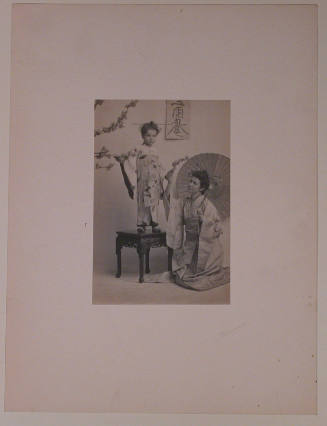 Japanese Costume Portrait of Mrs. Henry  G. Loy and Daughter