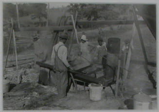 "Another view of the making of sorghum molasses on the Fred Hatmaker farm in the Norris Dam reservoir area.", 10/25/1933