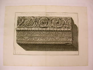 From Antichita d'Albano di Castel, Descrizione e disegno dell'Emissario del lago di Albano, or Due Spelinche Ornate Dagli Antichi Sulle Eive del lago di Albano