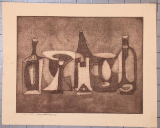 Untitled (Still life with bottles)