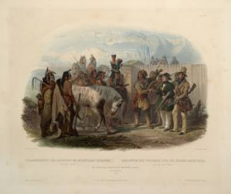 The Travelers Meeting with Minatarre Indians Near Fort Clark