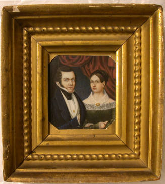 Miniature Portrait of a Man and Wife
