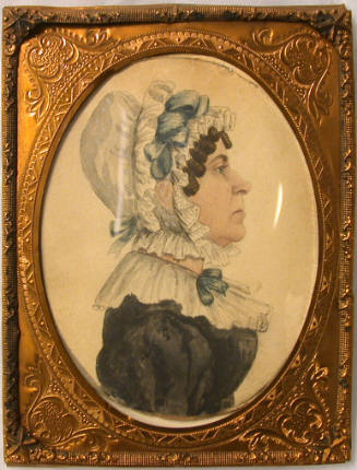 Miniature Portrait: Profile of a Lady Wearing a Bonnet