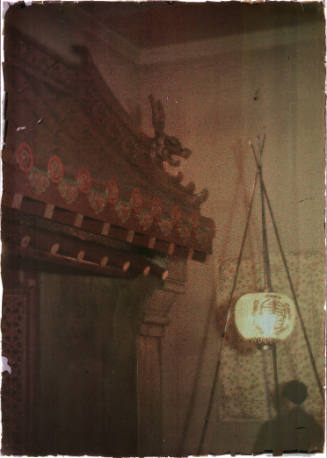Oriental Setting, Japanese Lantern at Side