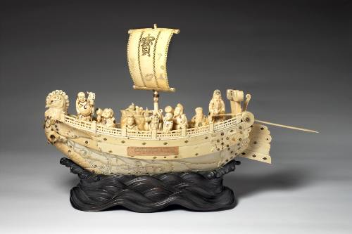 Seven Gods of Good Fortune on a Treasure Boat
