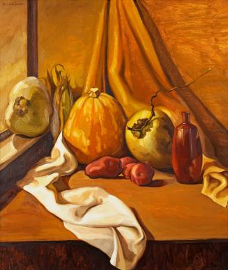 Still Life with Wine Bottle and Vegetables