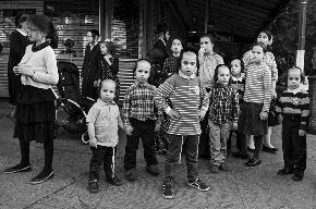 Kids on Street Corner/ Lee Ave, Brooklyn, NY
