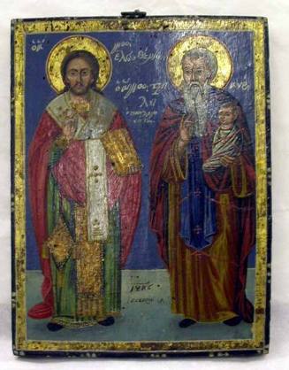 Icon: St. Eleutherios and St. Simeon
