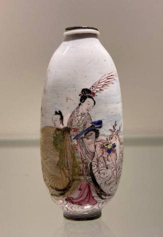 Snuff Bottle with Design of Female Immortal