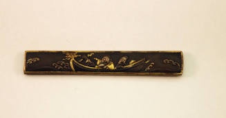 Kozuka Handle with design of three men in a boat