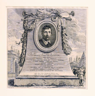 Fictitious funeral monument of Annibale Carracci