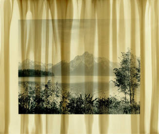 Veiled Landscape (curtains: Tetons) Jackson Lake