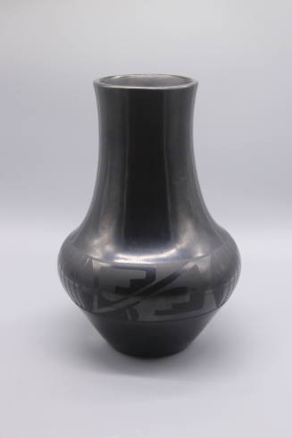 Black-on-black Vase