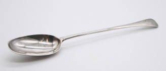 Rat-Tail Basting Spoon with Engraved Crest