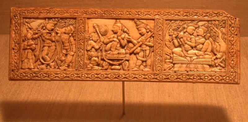 Box Panel with Hindu Scenes