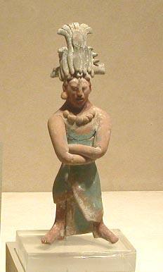 Ocarina (Vessel Flute) Depicting a Noble with Maize God Headdress