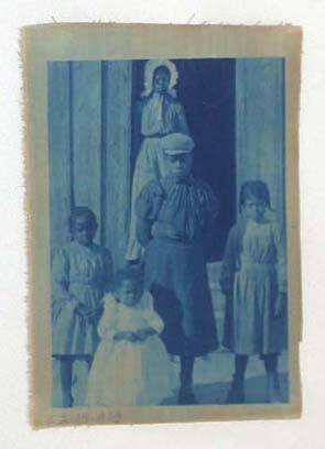 Four Children with Mother at the Door (Southern Pines, North Carolina)