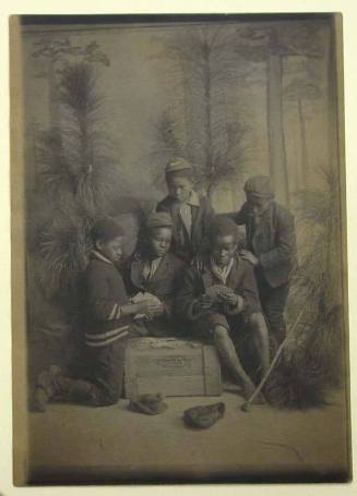 Five Boys Playing Cards (Southern Pines, North Carolina)