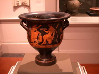 Krater:  Side 1: Dionysus and Ariadne Side 2: Two Youths Conversing