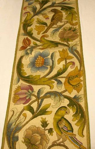 Silk Laidwork and Embroidered Hanging