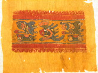 Textile fragment with tapestry weave insert