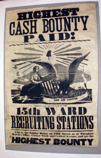 Civil War Bounty Poster from Cincinnati