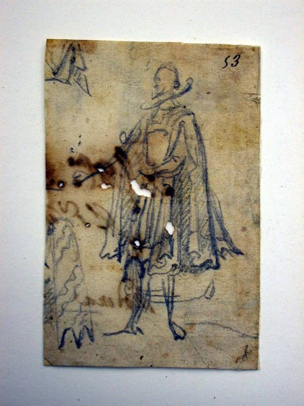 Recto: Study of a Standing Nobleman