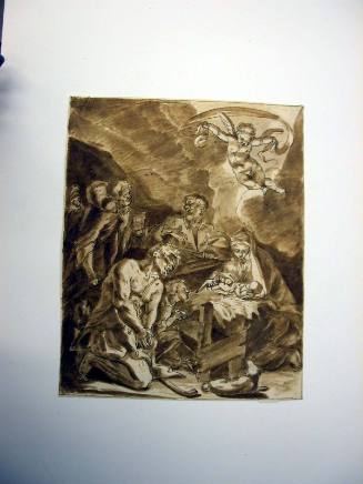 Recto: Adoration of the Shepherds