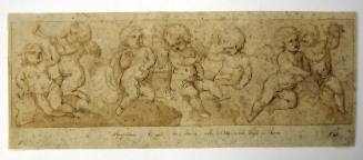 Study of a Bas Relief of Putti with Various Musical Instruments