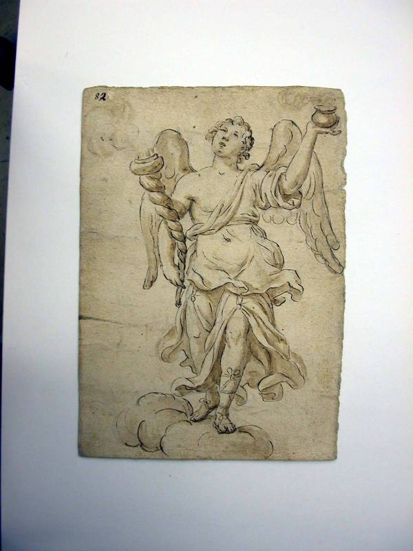 Study of an Angel Holding a Smoking Urn and a Cornucopia