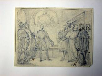 Recto: A Meeting Between a Nobleman and a Cardinal