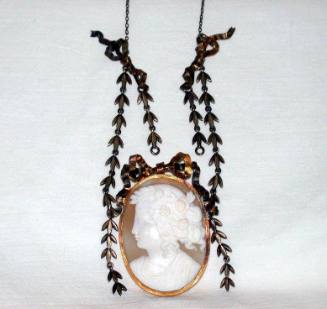 Necklace with Cameo Brooch Pendant