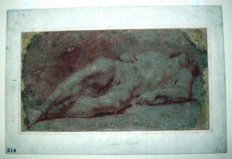 Academic Study of a Reclining Male Nude