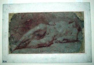Academic Study of a Reclining Male Nude