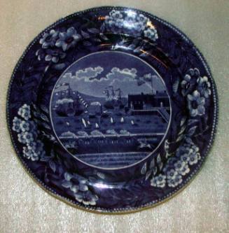 Plate: Landing of General Lafayette at Castle Garden