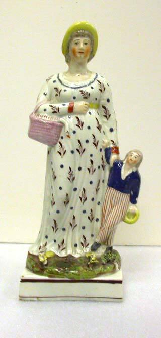 Figurine: Mother England with Her Son, Young America