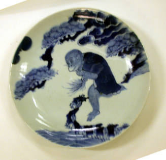 Plate with Monkey on a Tree