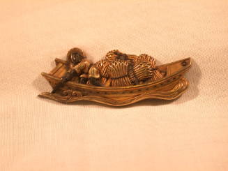 Menuki in the Form of Fisherman in Open Boat