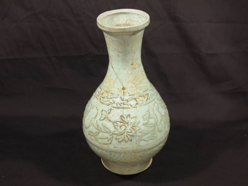 Vase with Lotus Design