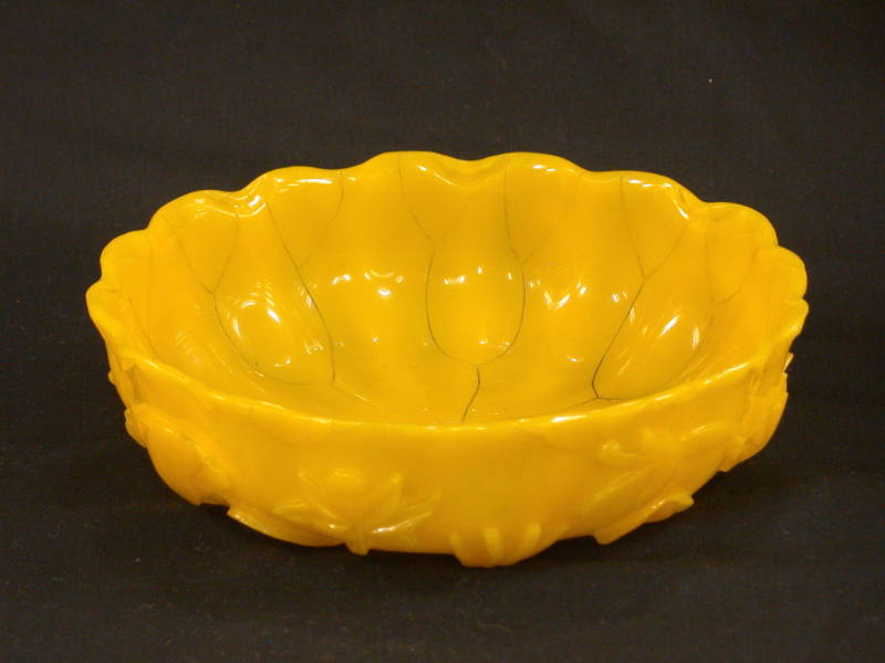 Bowl with Lotus Design