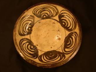 Seto Ware Plate with Horse Eye Design