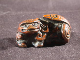 Netsuke in the form of Shishi