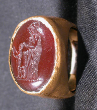 Ring: Intaglio of Minerva Teaching Cupid